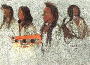 Albert Bierstadt Four Indians Sweden oil painting artist